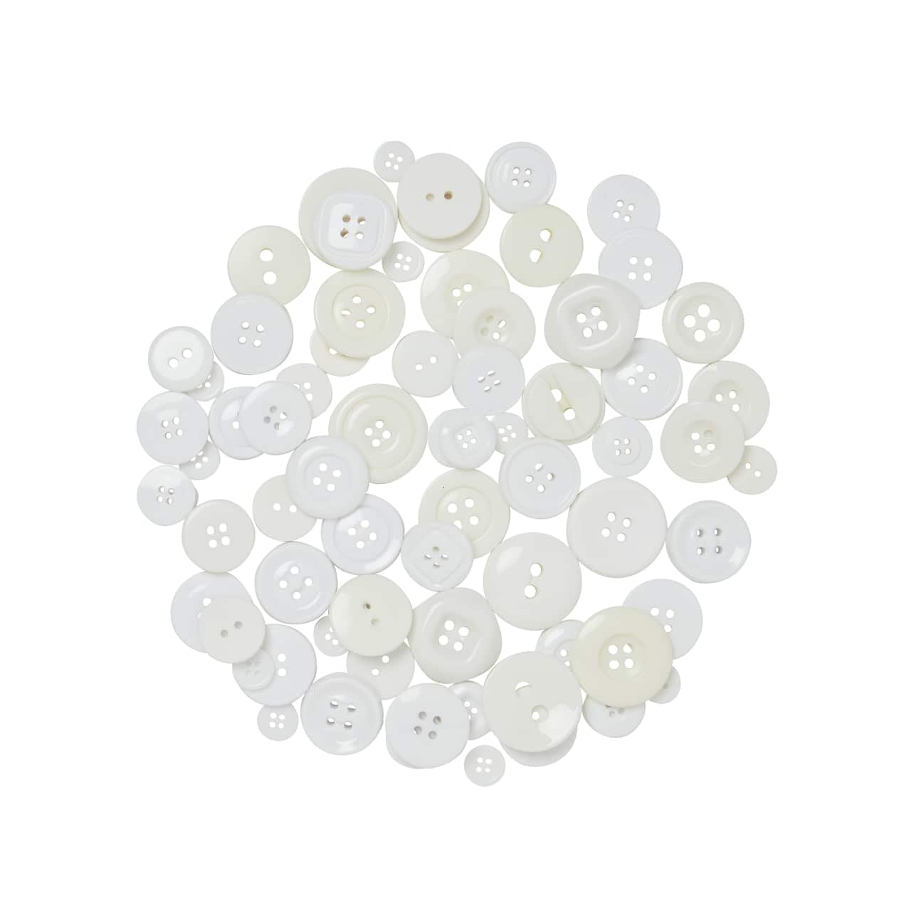 Paquet économique de boutons blancs de Loops & Threads